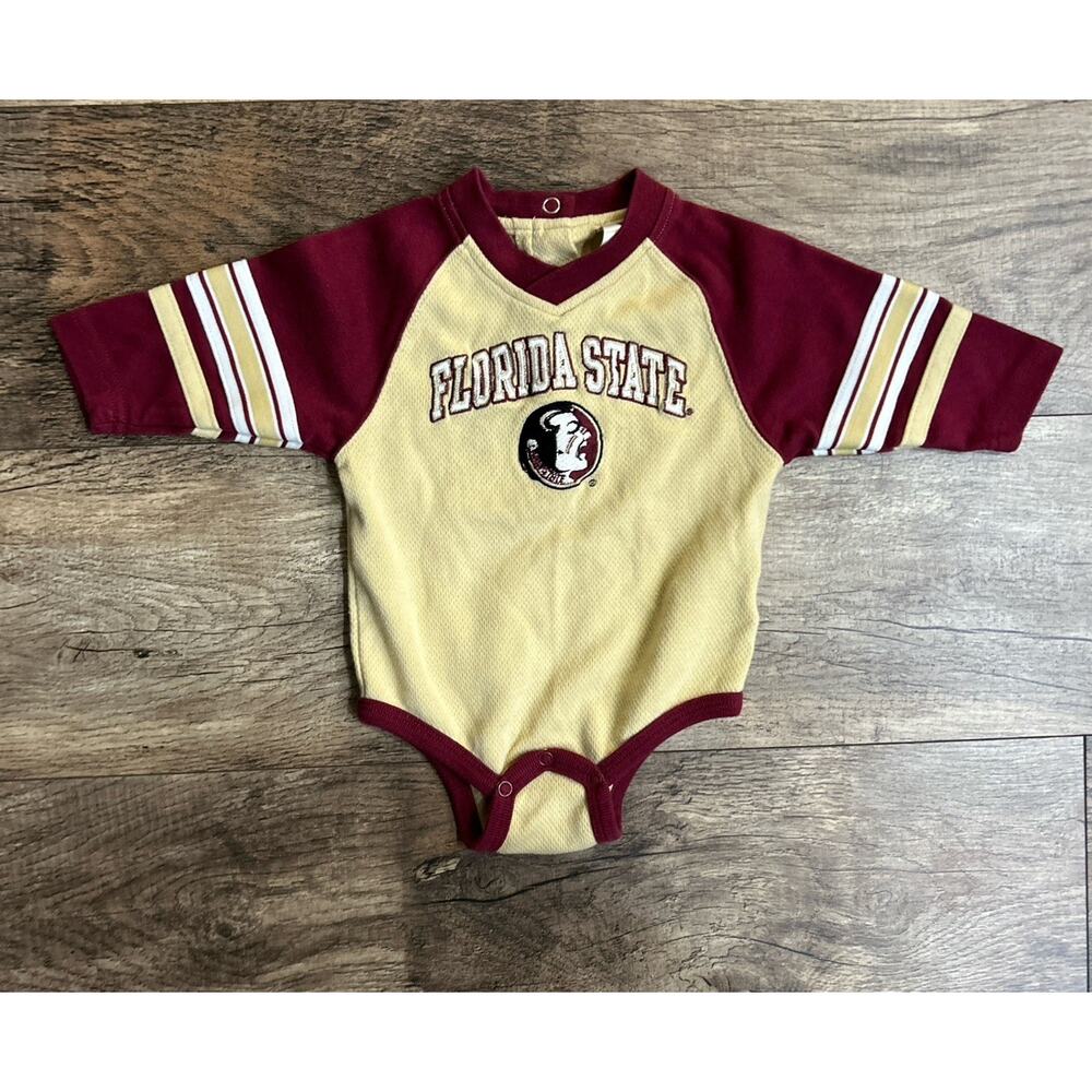Florida State Seminoles FSU Long Sleeve Bodysuit & Pant Set Infant 6-9 Months - Picture 2 of 11